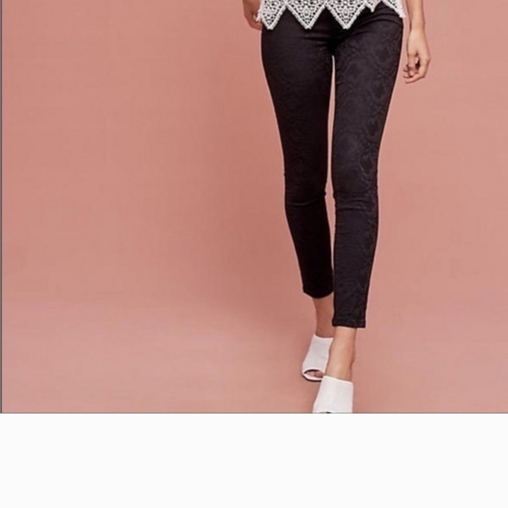 Anthropologie Pilco And The Letterpress Black Stretch Jeans